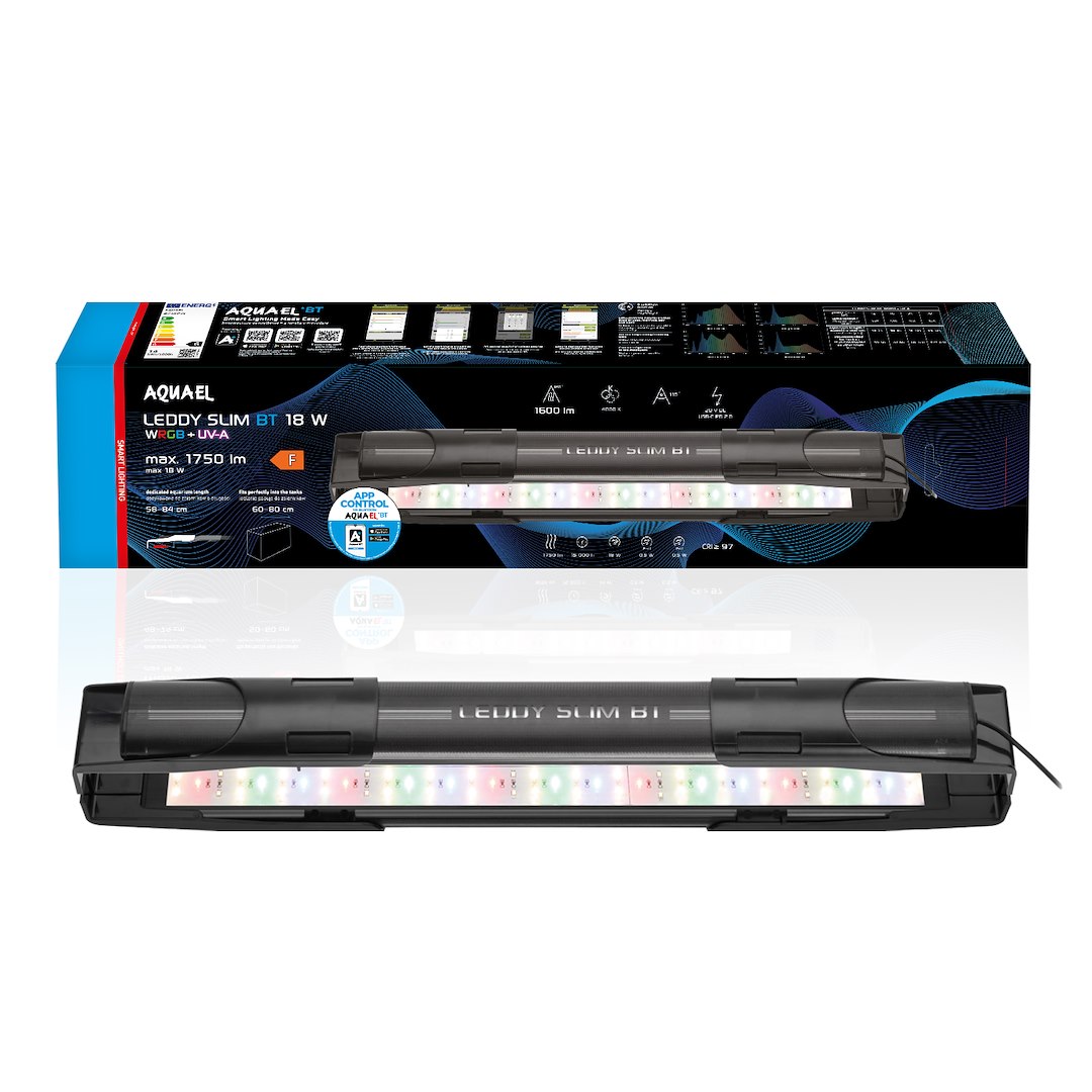 Aquael Leddy Slim BT 560 18W Czarna Lampa LED WRGB+UV do Akwarium 60-80cm.jpg